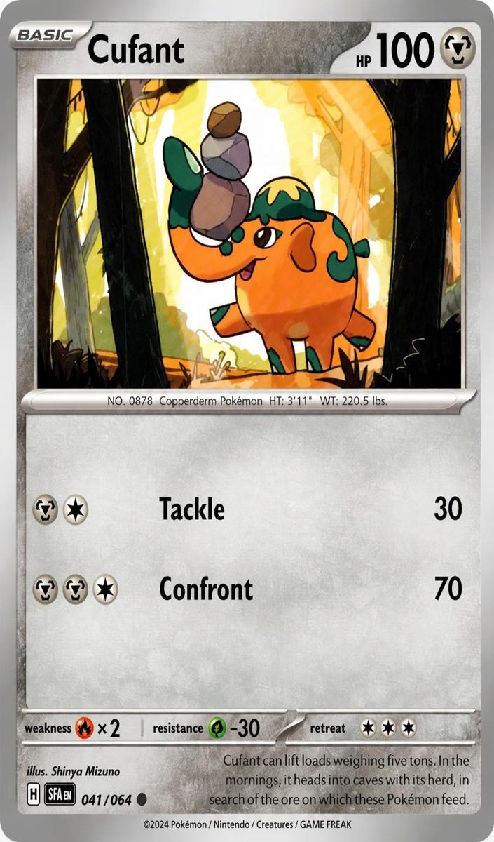 Cufant 2024 Pokemon Scarlet & Violet Shrouded Fable