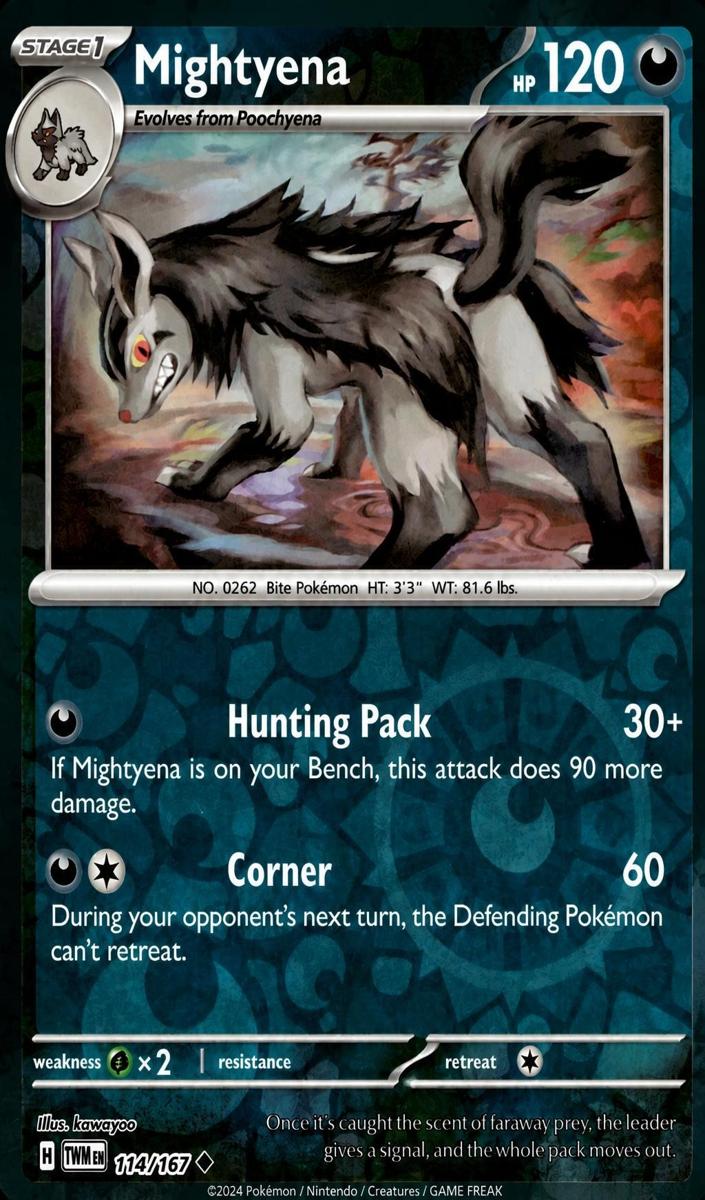 Mightyena 2024 Pokemon Scarlet & Violet Twilight Masquerade
