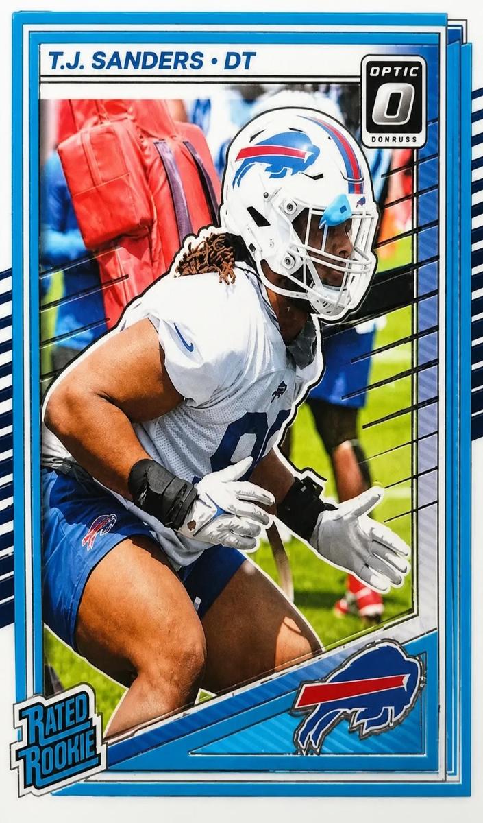 T.J. Sanders 2025 Donruss Optic Football card