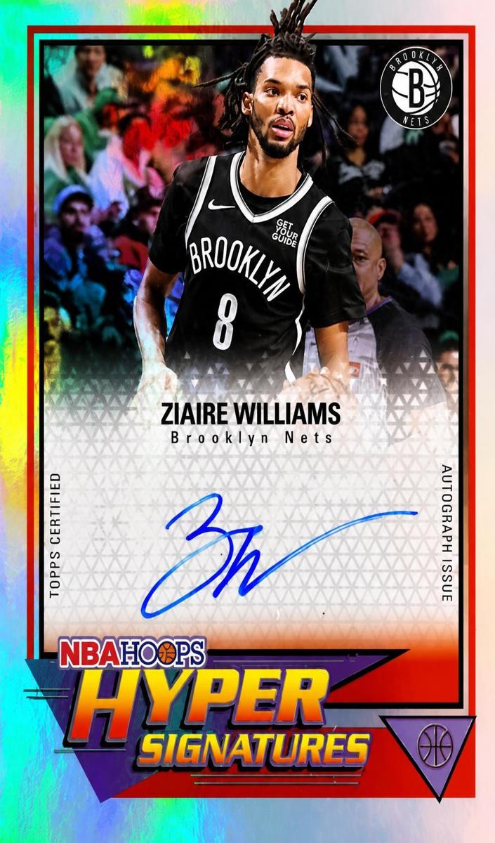 Ziaire Williams 2025 Topps NBA Hoops Hyper Signatures Basketball