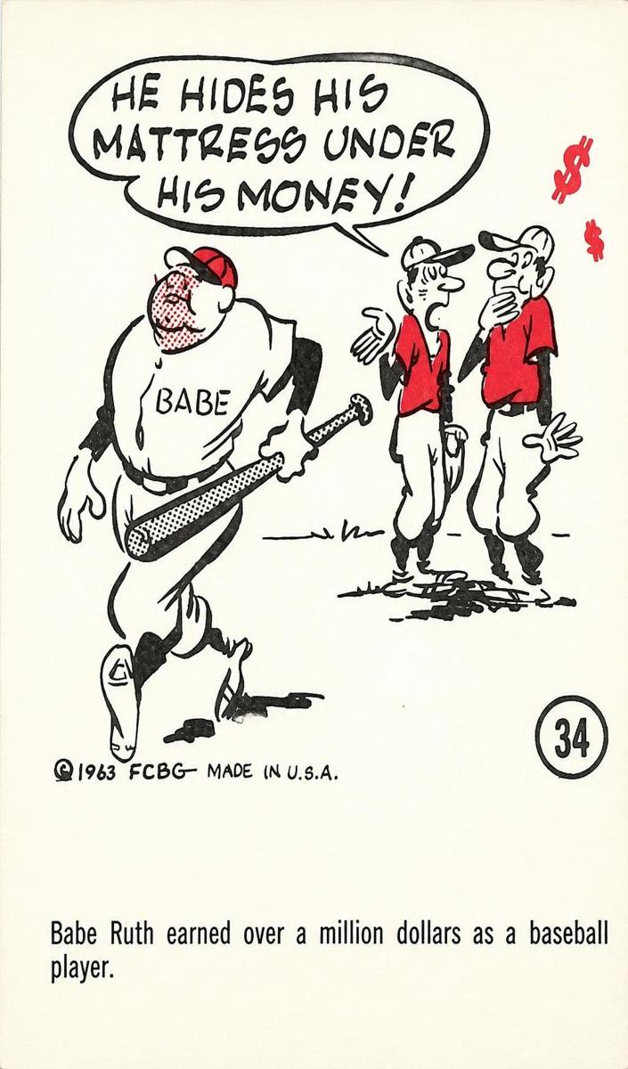 1963 Babe Ruth #34