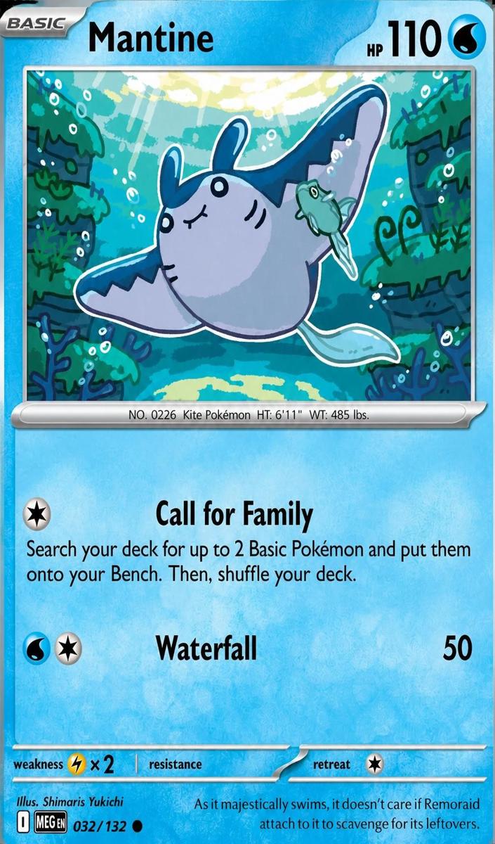 Mantine 2025 Pokemon Mega Evolution