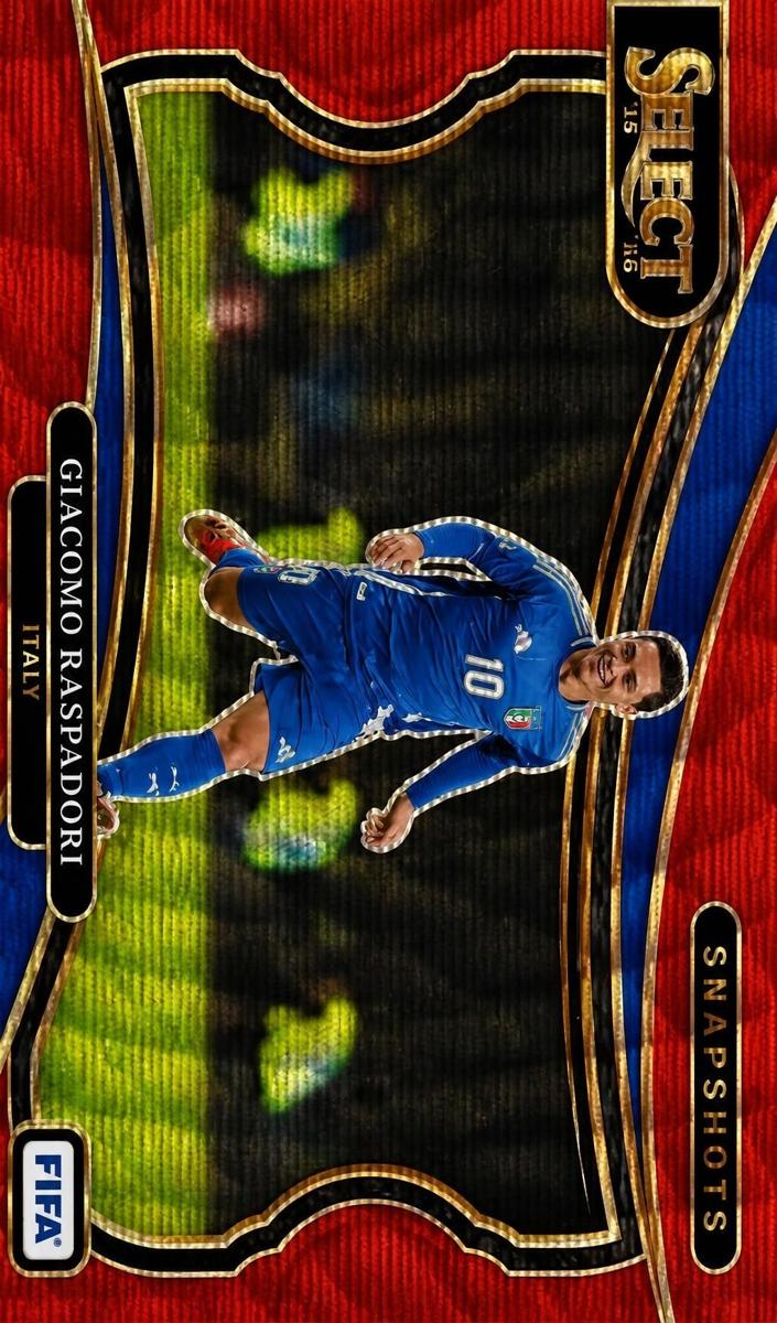2024 Panini Select FIFA Giacomo Raspadori [Gold] #9 card