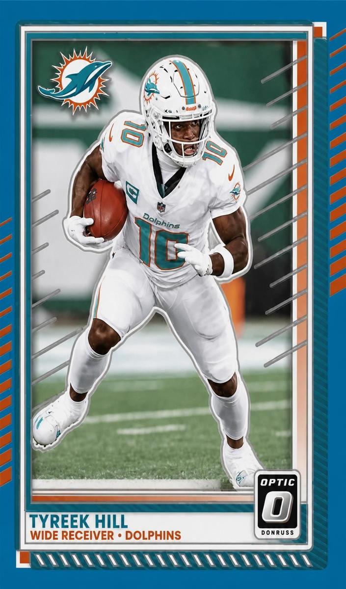 Tyreek Hill 2025 Donruss Optic Football card