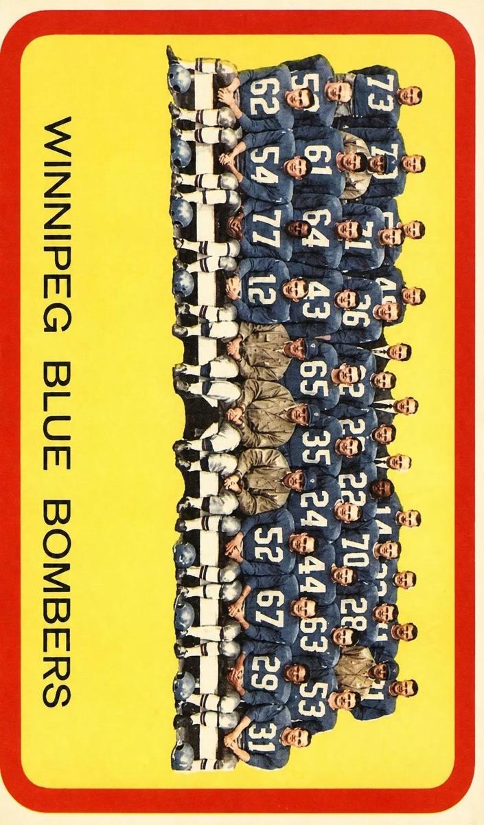 1963 Winnipeg Blue Bombers #87