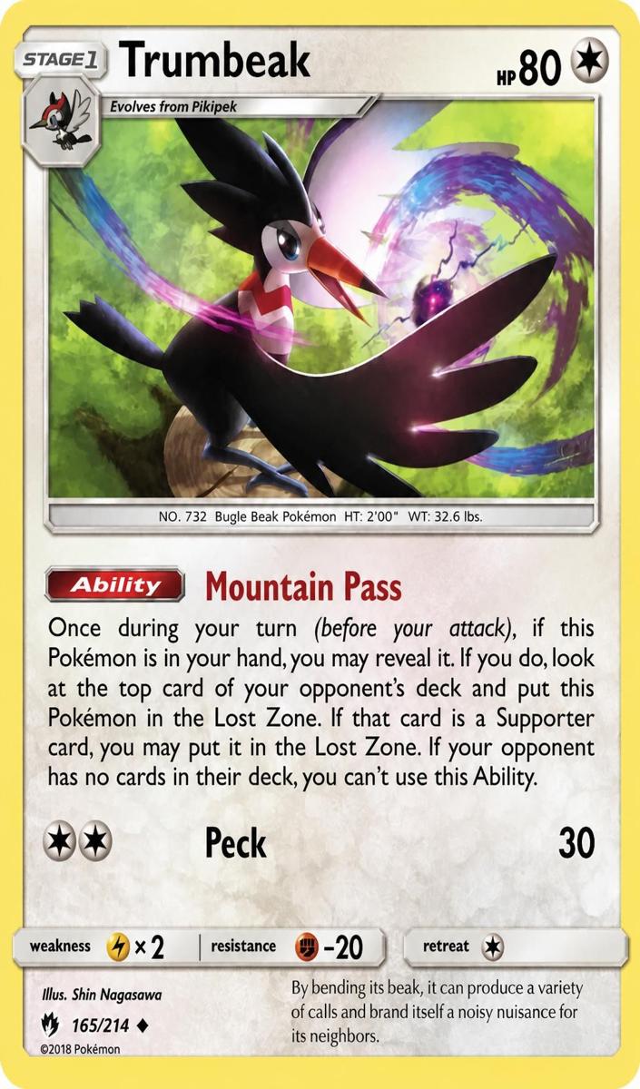 Trumbeak 2018 Pokemon Sun & Moon Lost Thunder
