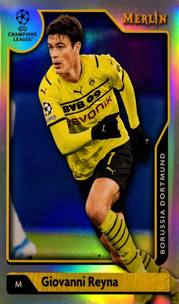 2021 Topps Merlin Chrome UEFA Champions League Giovanni Reyna #102 card