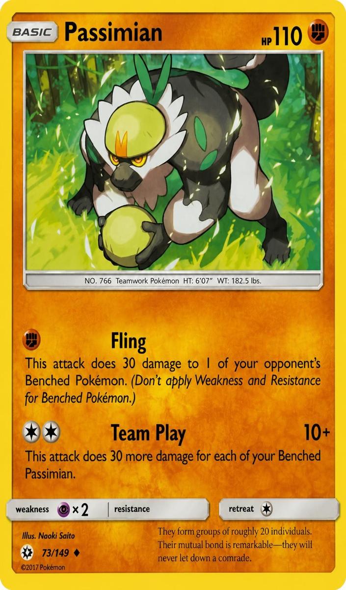 Passimian 2017 Pokemon Sun & Moon