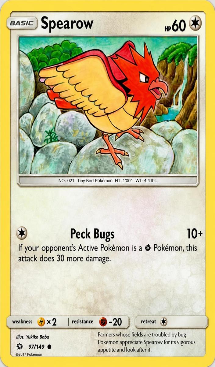 Spearow 2017 Pokemon Sun & Moon