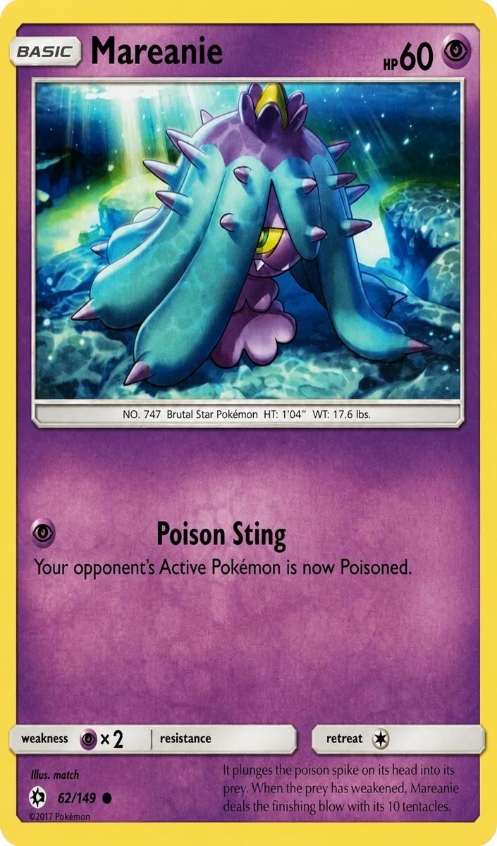 Mareanie 2017 Pokemon Sun & Moon
