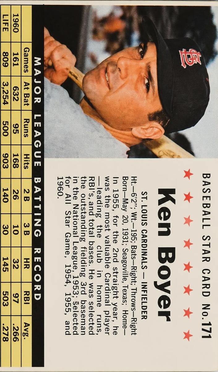 1961 Ken Boyer [Perforated] #171