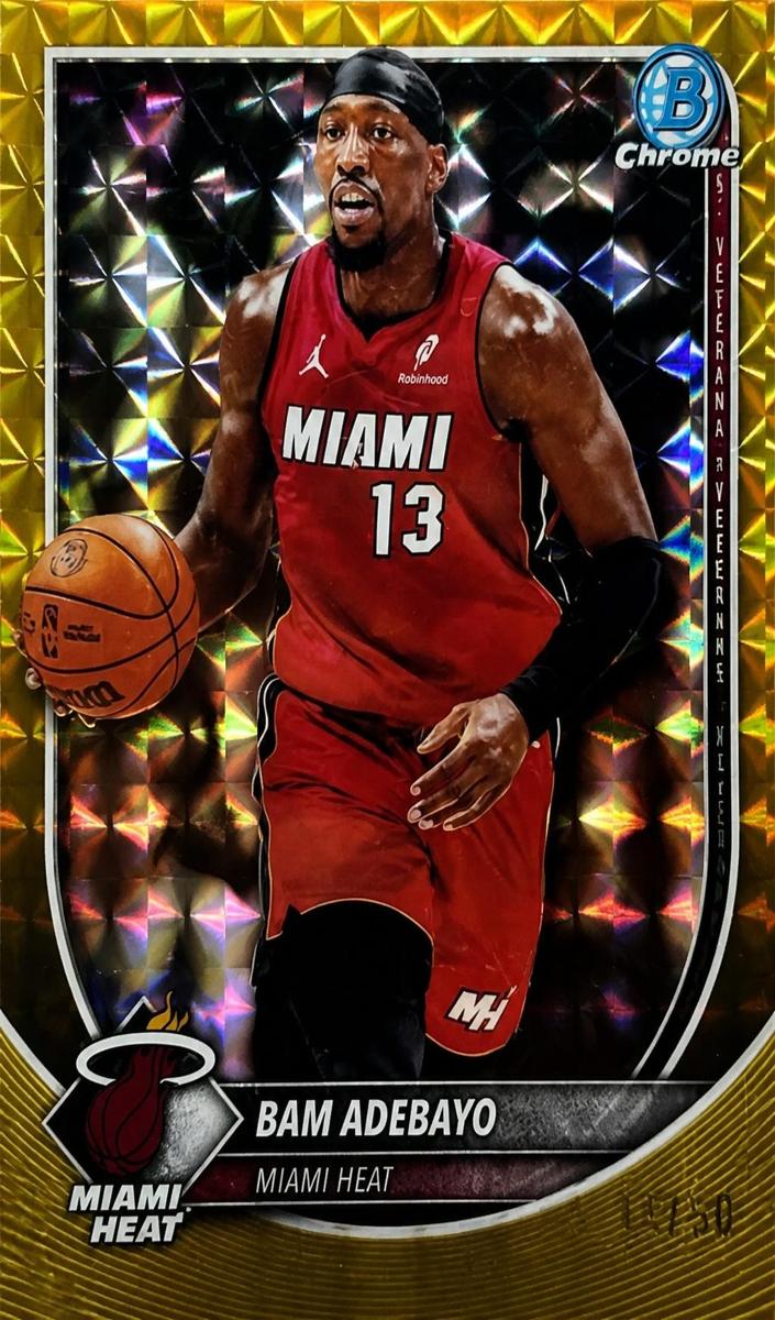 Bam Adebayo 2025 Bowman Basketball card