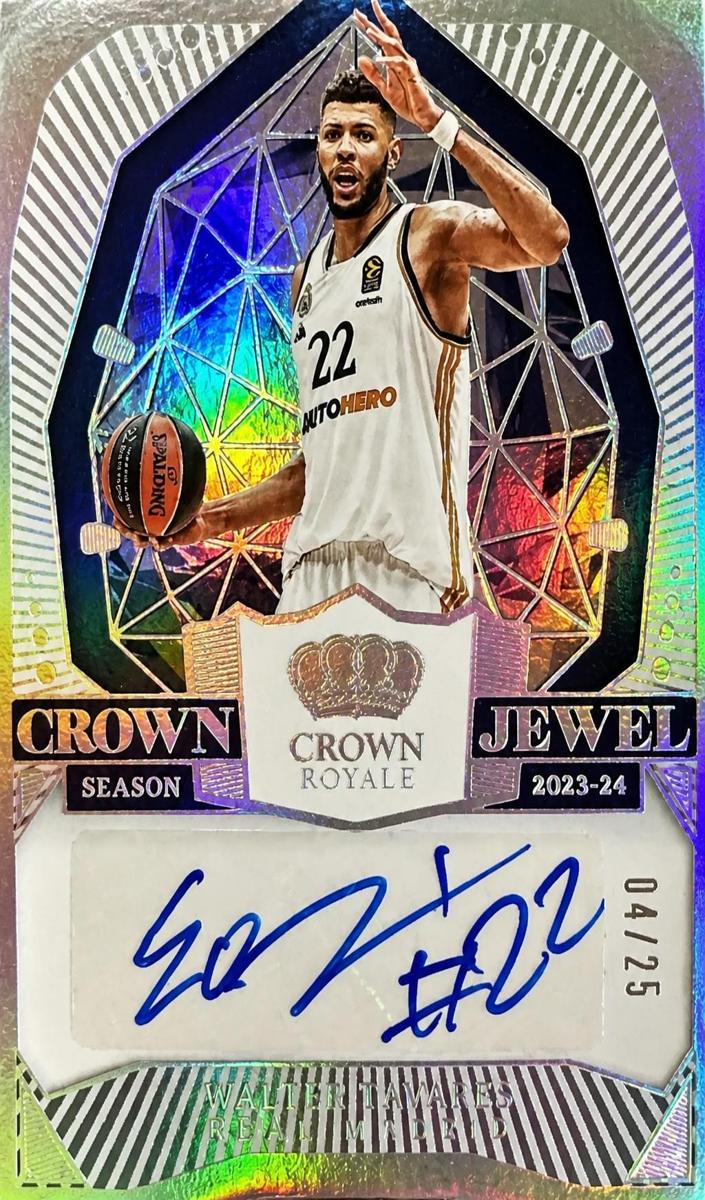2023 Panini Crown Royale Turkish Airlines EuroLeague Walter Tavares #CJ-TAV card