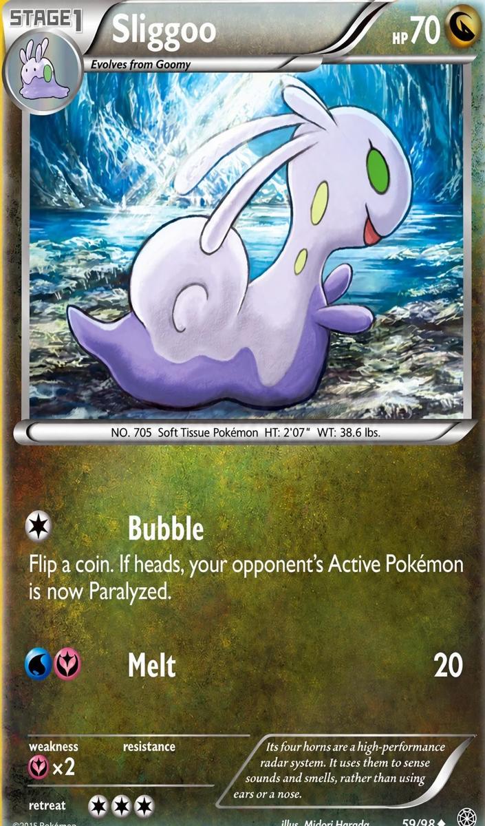 Sliggoo 2015 Pokemon XY Ancient Origins
