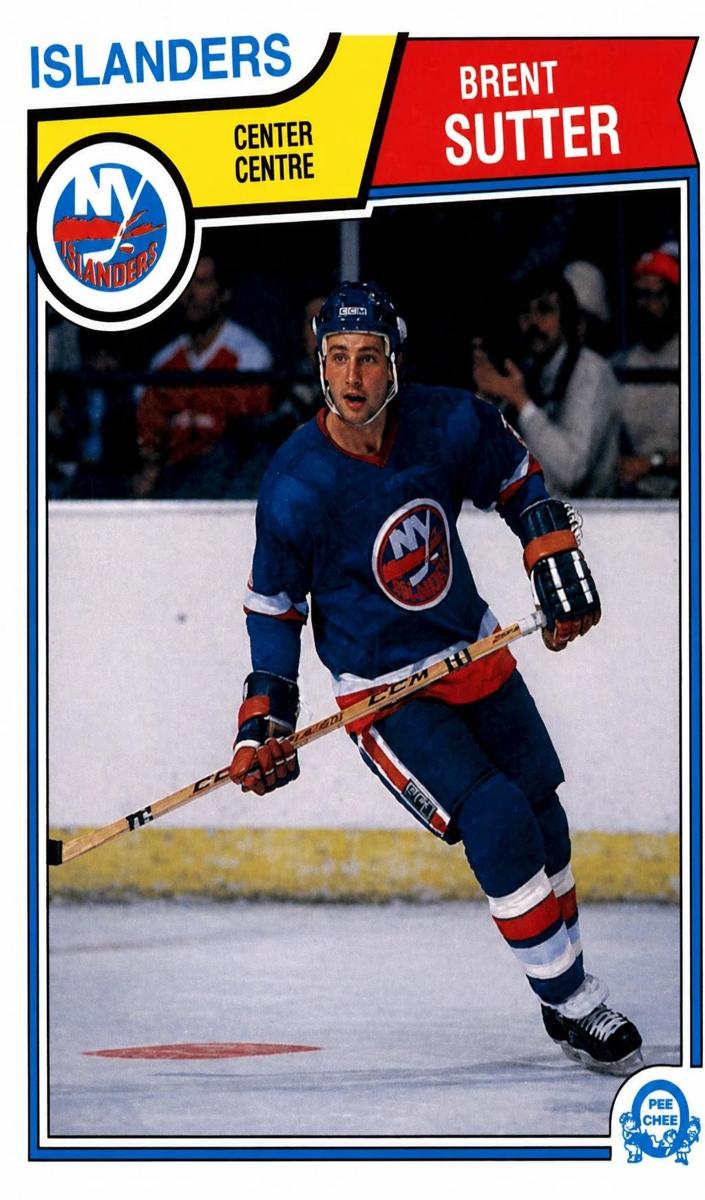 1983 O-Pee-Chee Brent Sutter #18 card