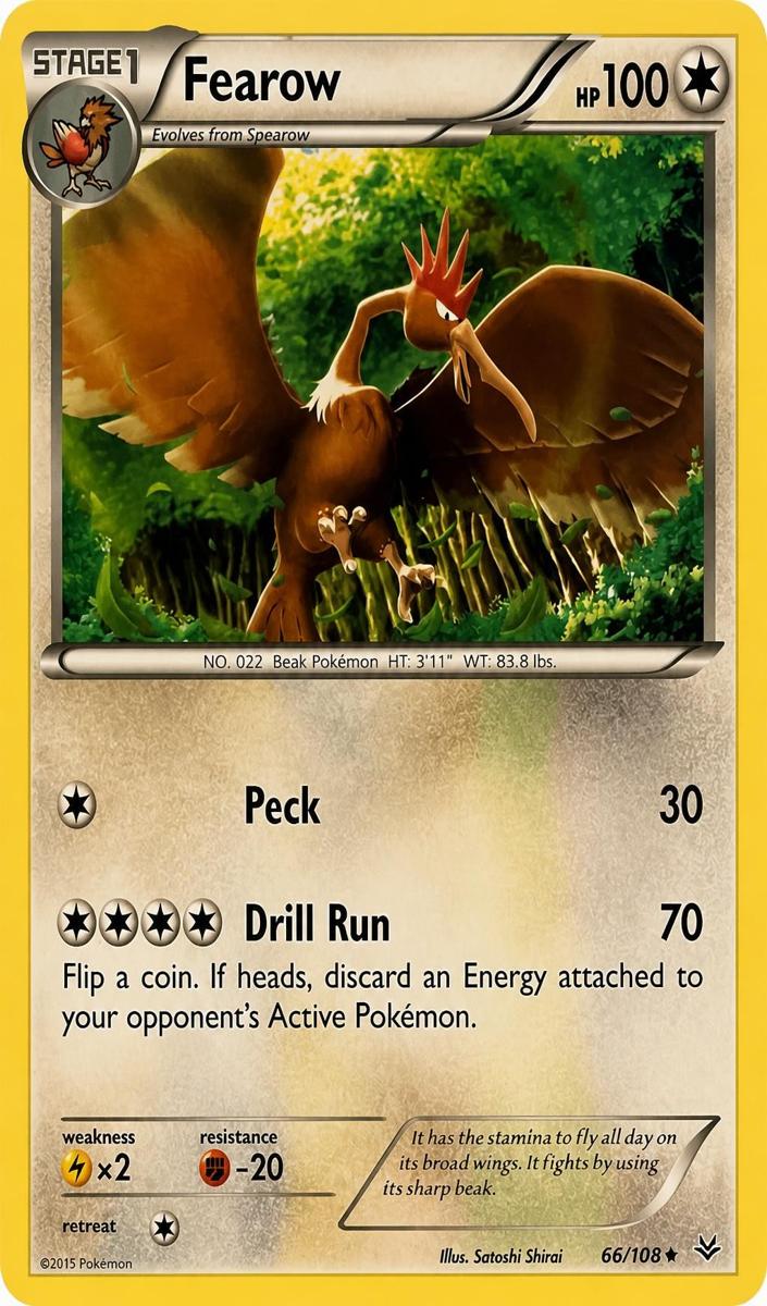 Fearow 2015 Pokemon XY Roaring Skies