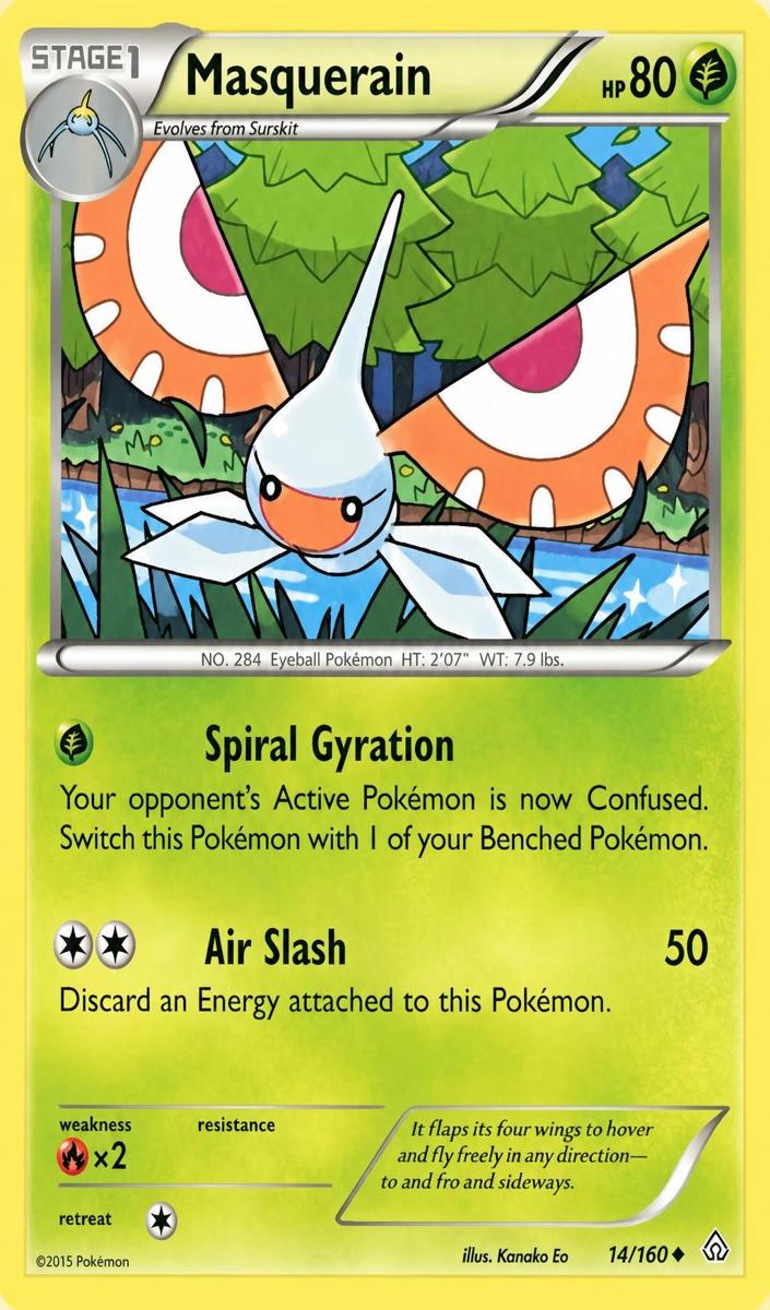 Masquerain 2015 Pokemon XY Primal Clash