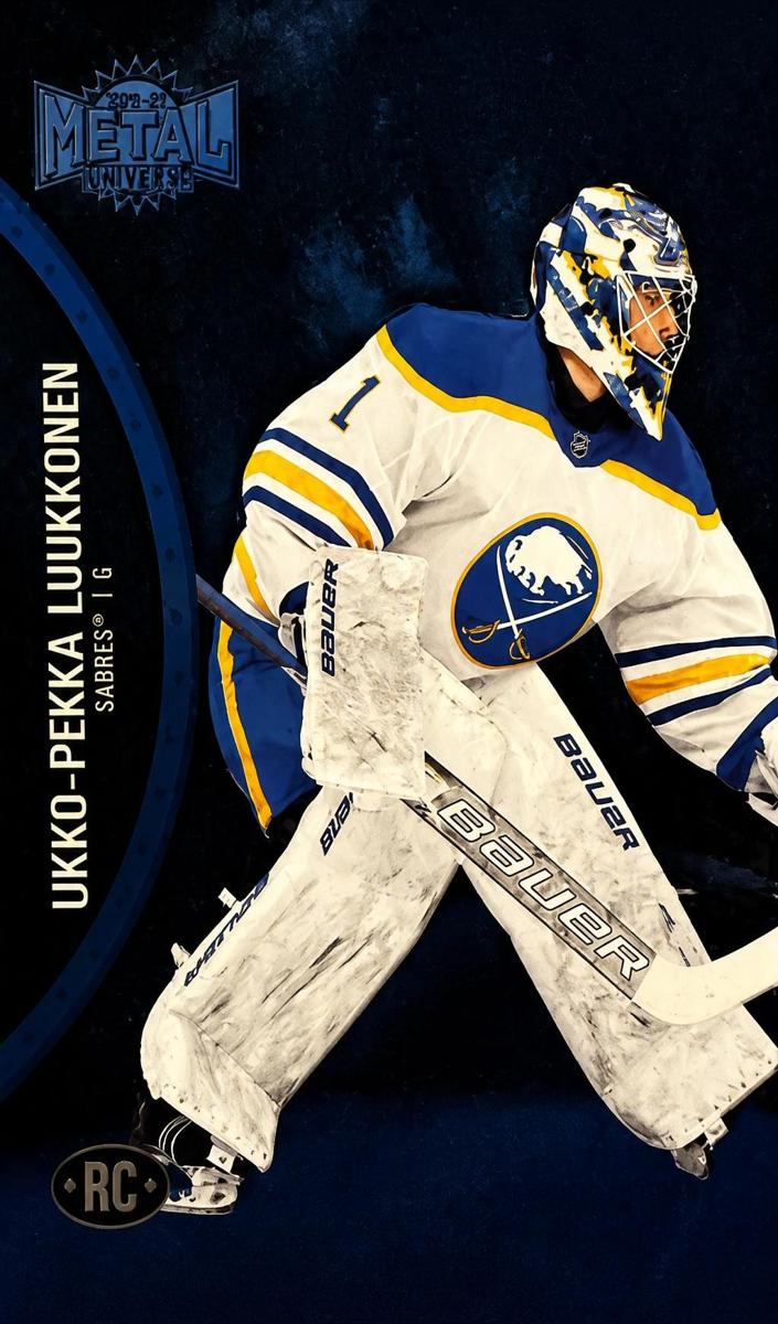 2021 Skybox Metal Universe Ukko-Pekka Luukkonen [Blue Spectrum] #158 card