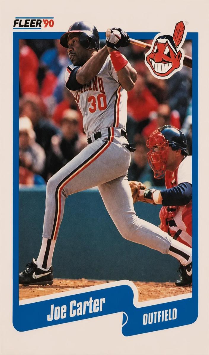 1990 Fleer Joe Carter #489 card