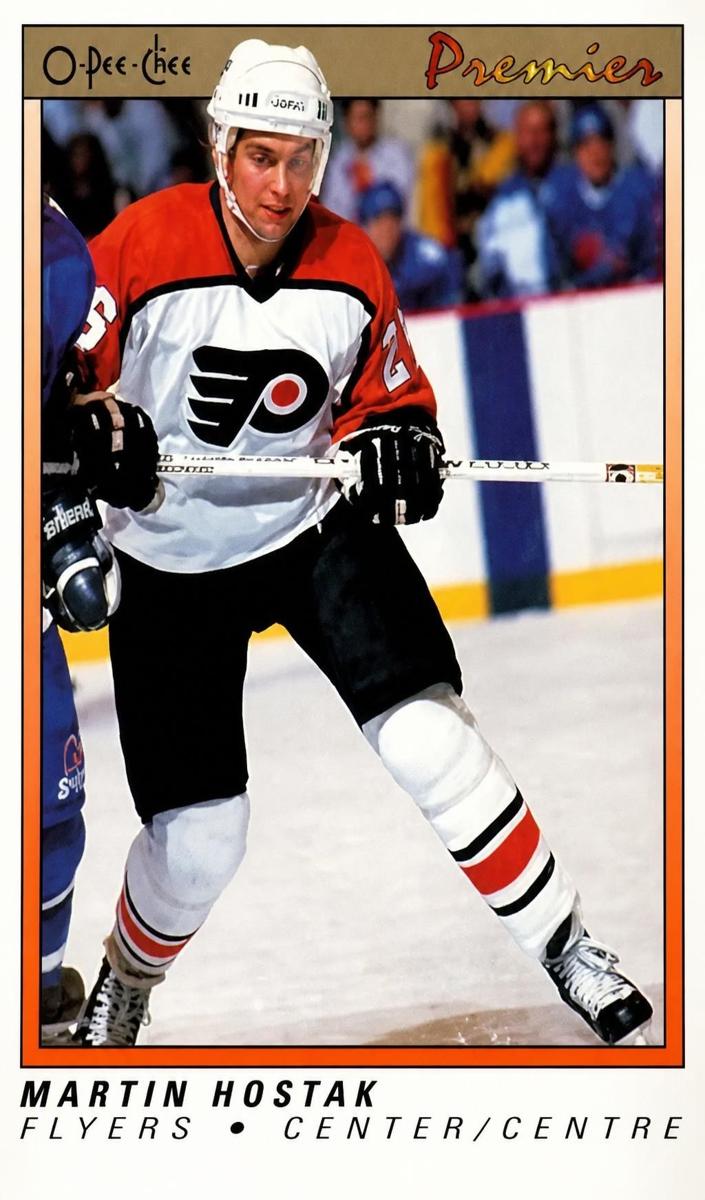 1990 O-Pee-Chee Premier Martin Hostak #44 card