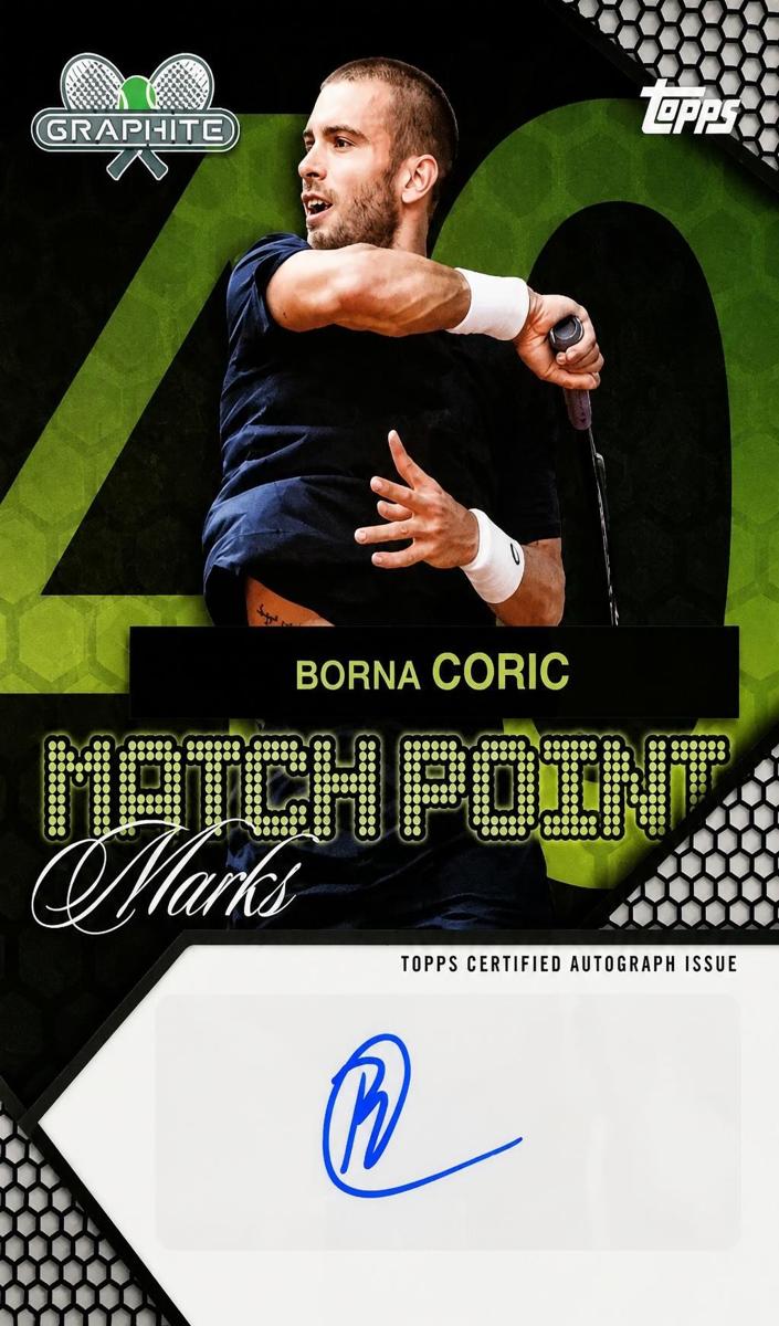2026 Topps Graphite Borna Coric #MPM-BC card