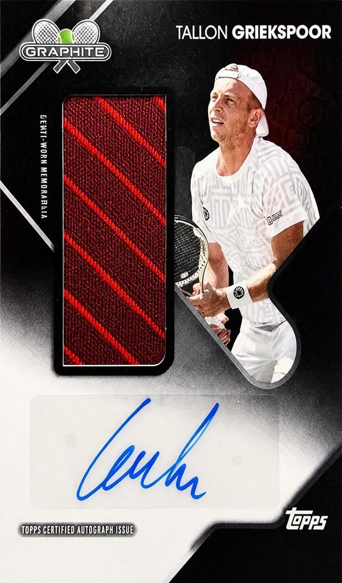 2026 Topps Graphite Signature Relic Tallon Griekspoor #GSR-TGR card