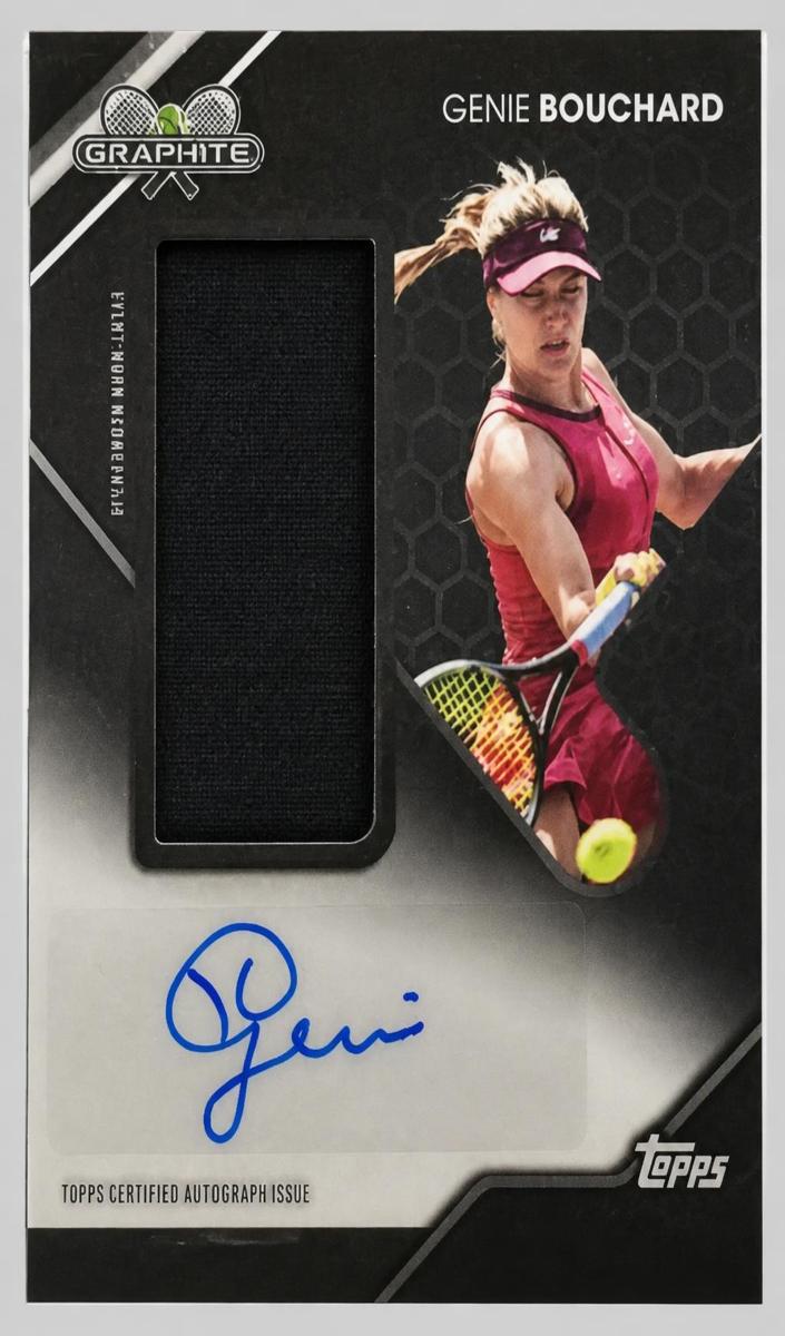 2026 Topps Graphite Signature Relic Genie Bouchard #GSR-GBD card