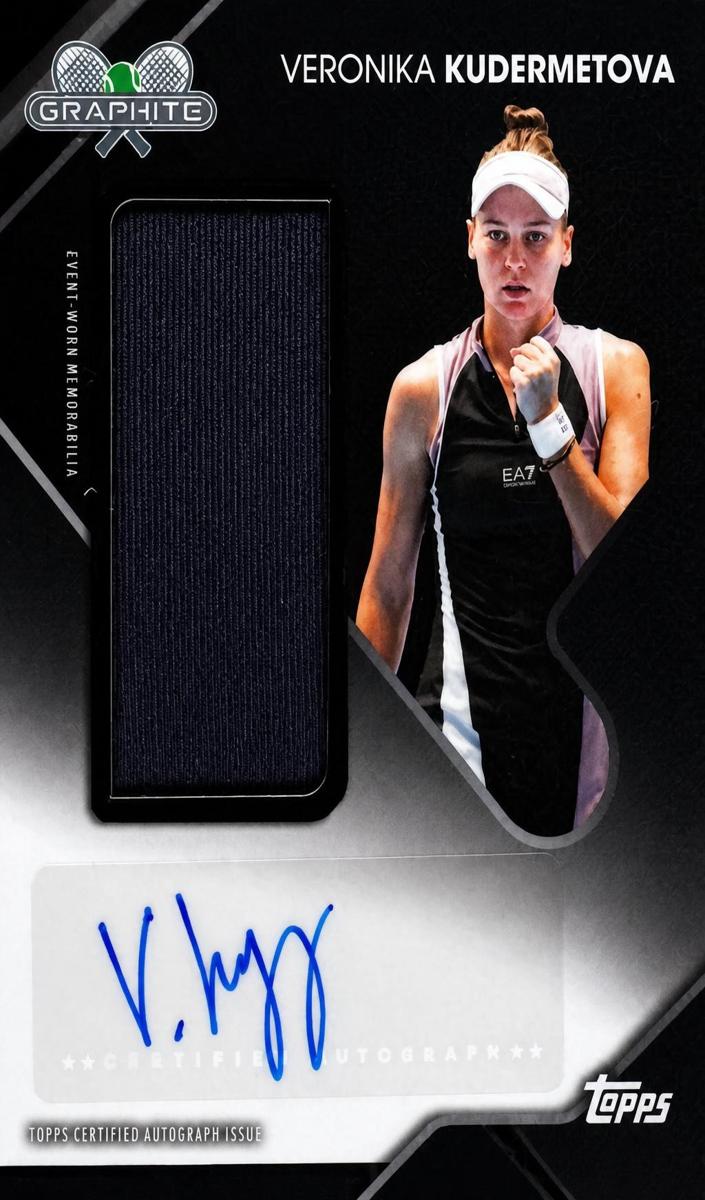 2026 Topps Graphite Signature Relic Veronika Kudermetova #GSR-VKA card