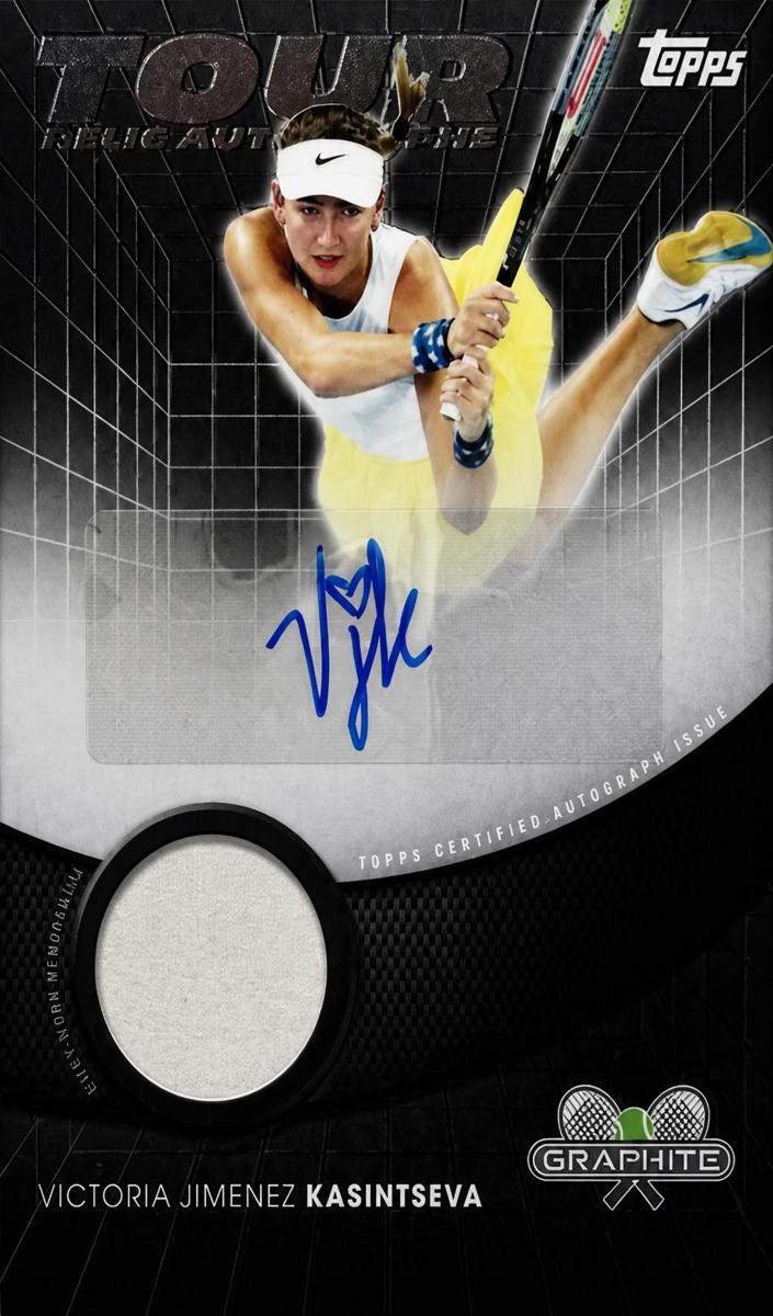 2026 Topps Graphite Tour Relic Autograph Victoria Jimenez Kasintseva #TRA-VJK card
