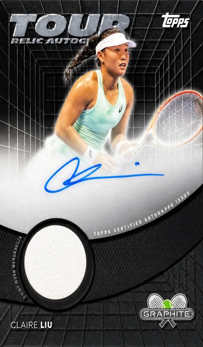 2026 Topps Graphite Tour Relic Autograph Claire Liu #TRA-CLU card