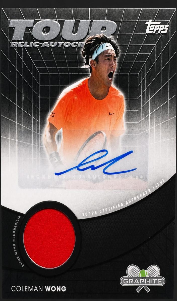2026 Topps Graphite Tour Relic Autograph Coleman Wong #TRA-CWG card