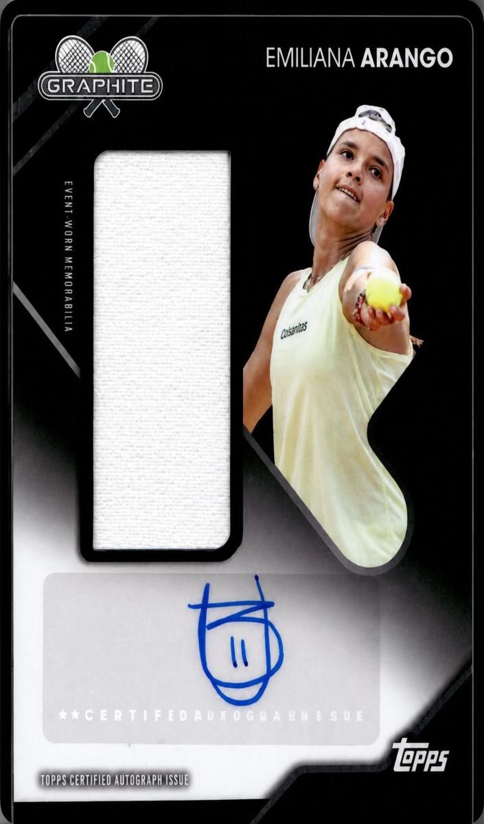 2026 Topps Graphite Signature Relic Emiliana Arango #GSR-EAO card