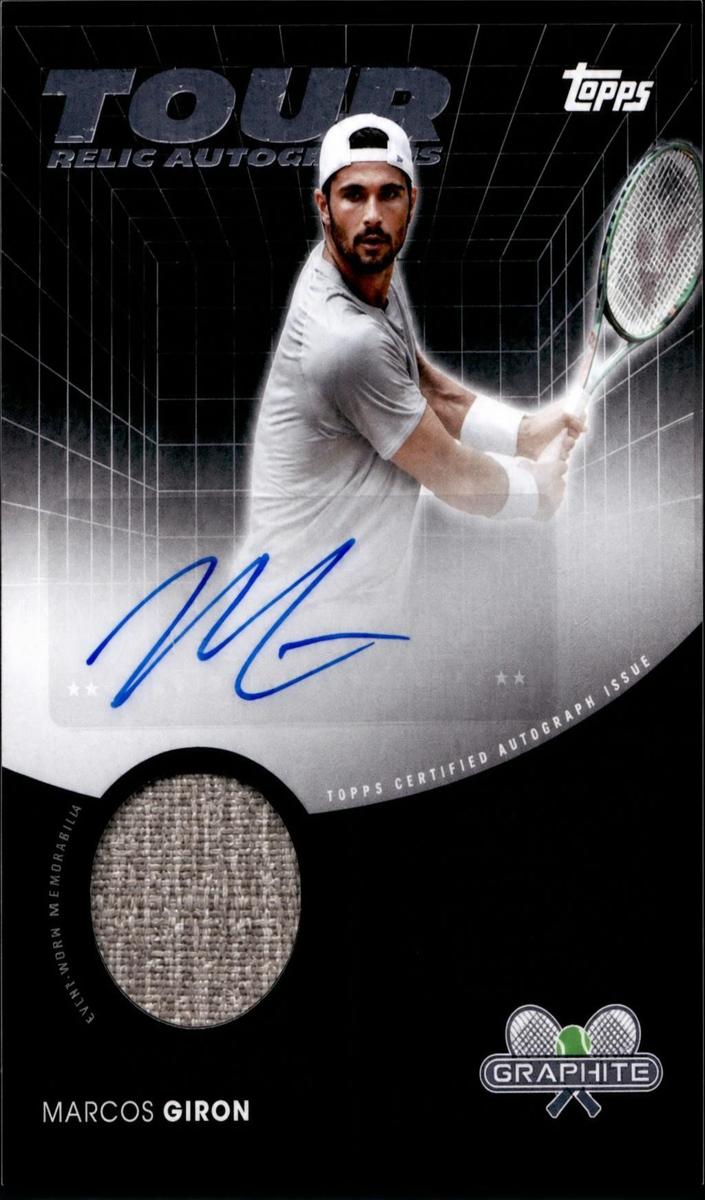 2026 Topps Graphite Tour Relic Autograph Marcos Giron #TRA-MGN card