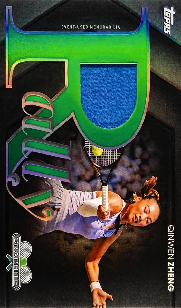 2026 Topps Graphite Rally Relic Qinwen Zheng #RR-QZ card