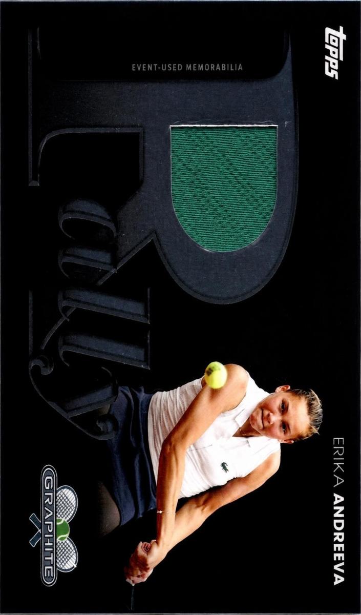 2026 Topps Graphite Rally Relic Erika Andreeva #RR-EA card
