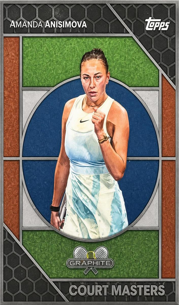 2026 Topps Graphite Court Masters Amanda Anisimova #CM-14 card