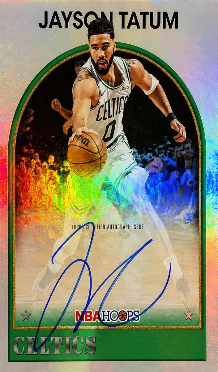 2025 Topps NBA Hoops Jayson Tatum [Green Hoops] #89S-JT card