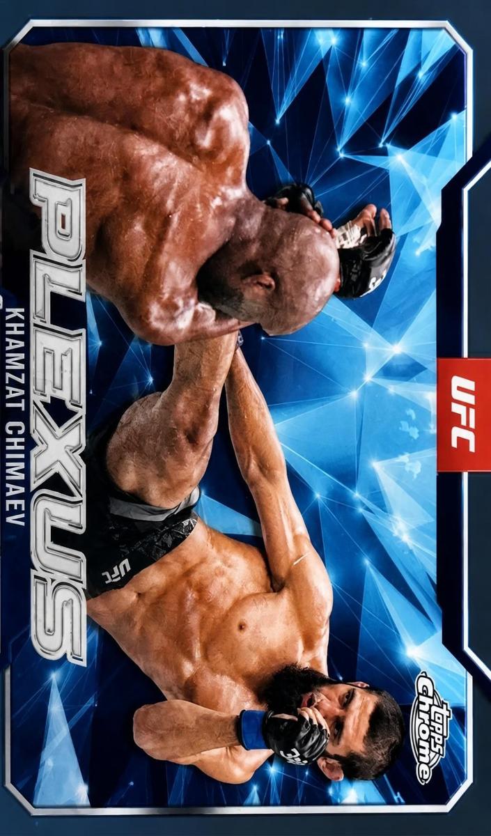 2025 Topps Chrome Khamzat Chimaev [Black Refractor] #PLX-9 card