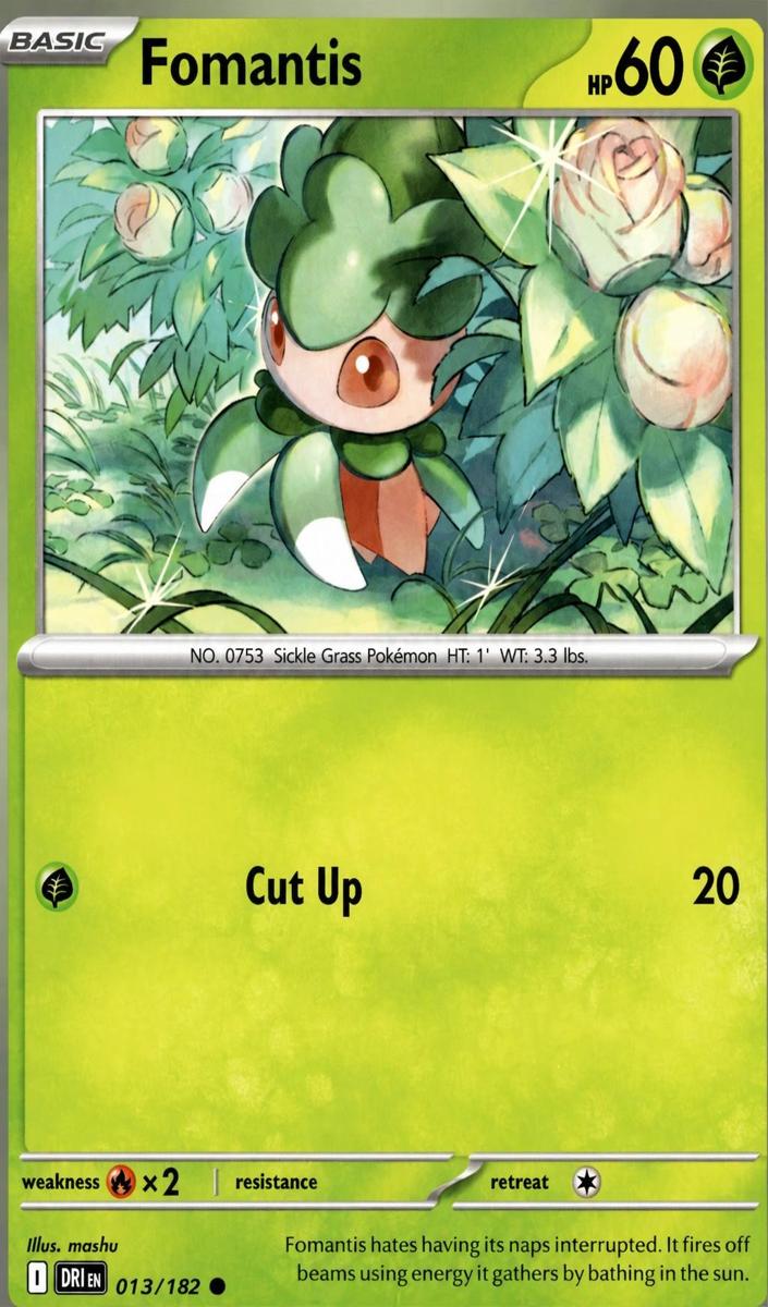 Fomantis 2025 Pokemon Scarlet & Violet Destined Rivals
