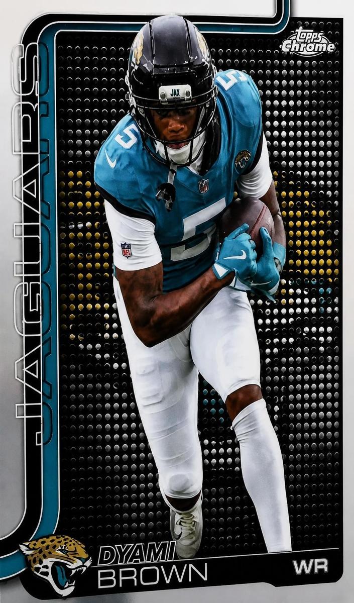 Dyami Brown 2025 Topps Chrome Football card