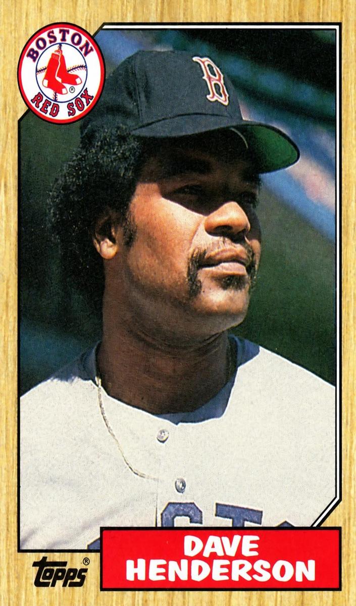 1987 Topps Dave Henderson #452 card