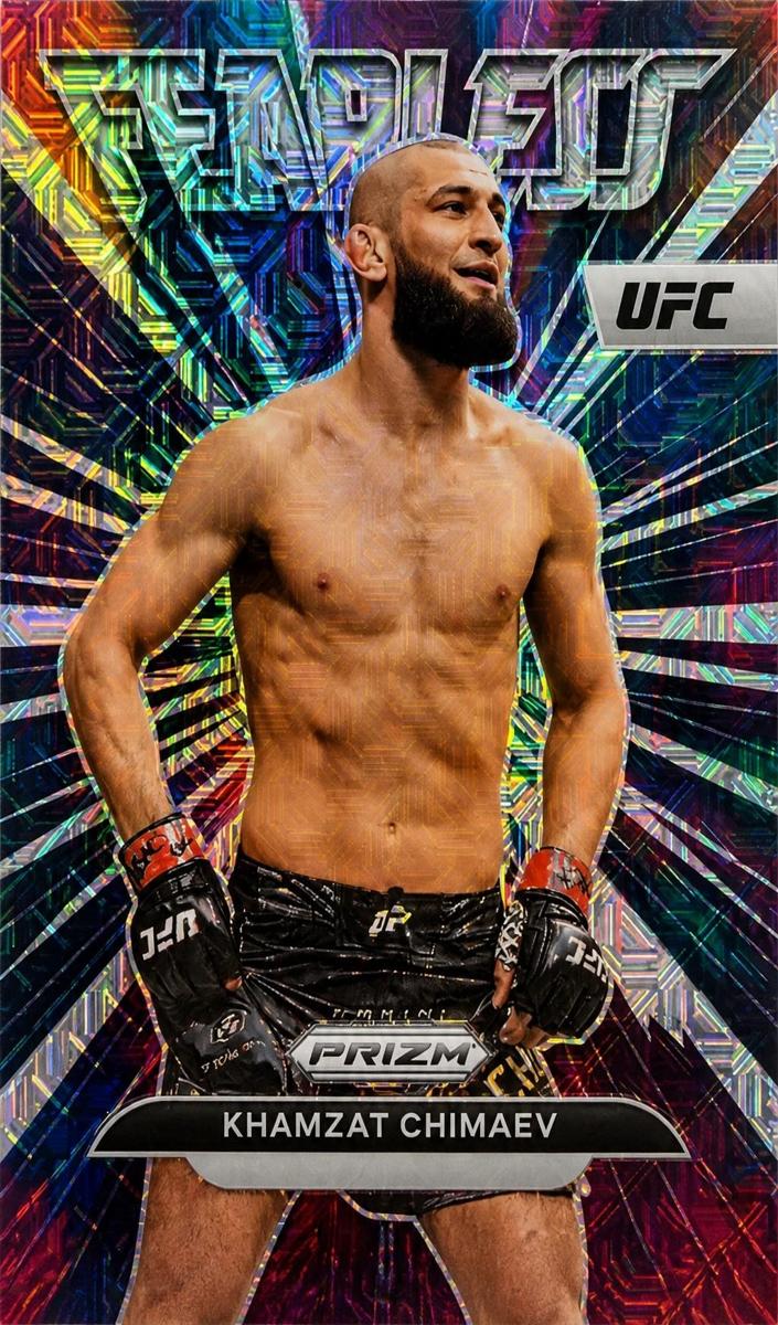 2023 Panini Prizm Khamzat Chimaev [Mojo] #5 card