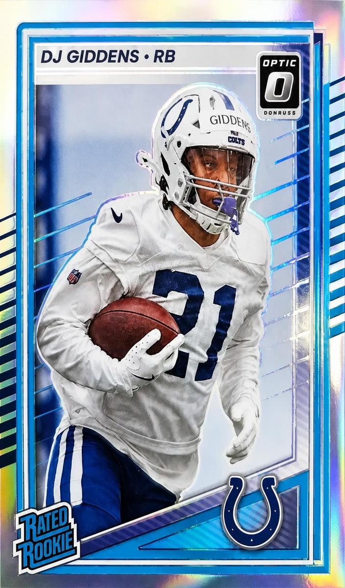 DJ Giddens 2025 Donruss Optic Football card