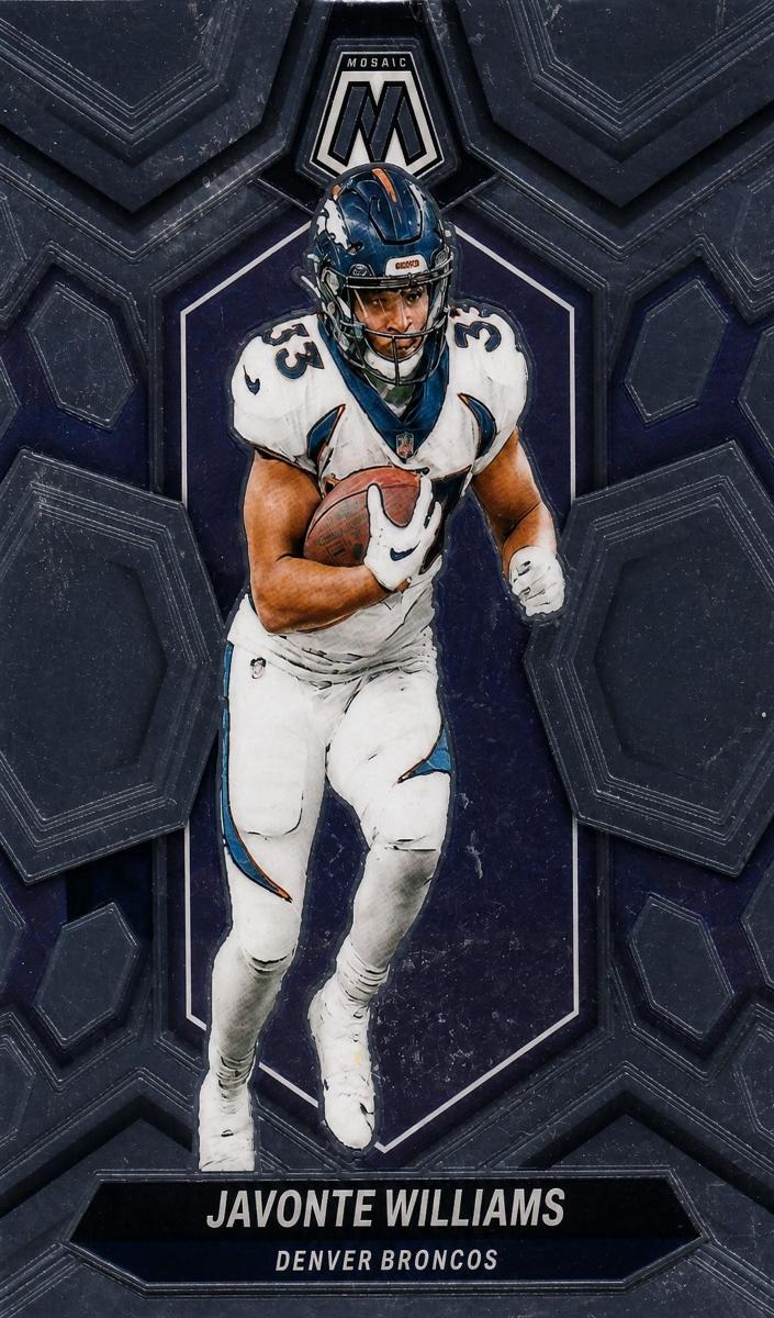 Javonte Williams 2024 Mosaic Football card