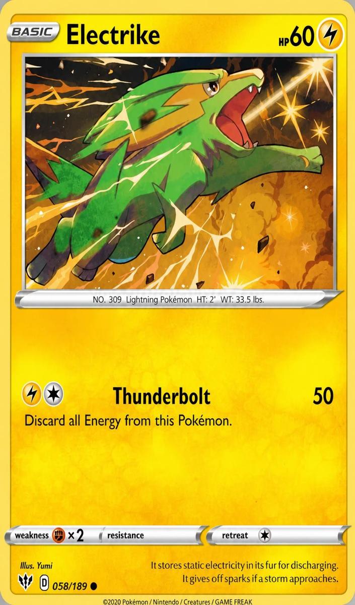 Electrike 2020 Pokemon Sword & Shield Darkness Ablaze