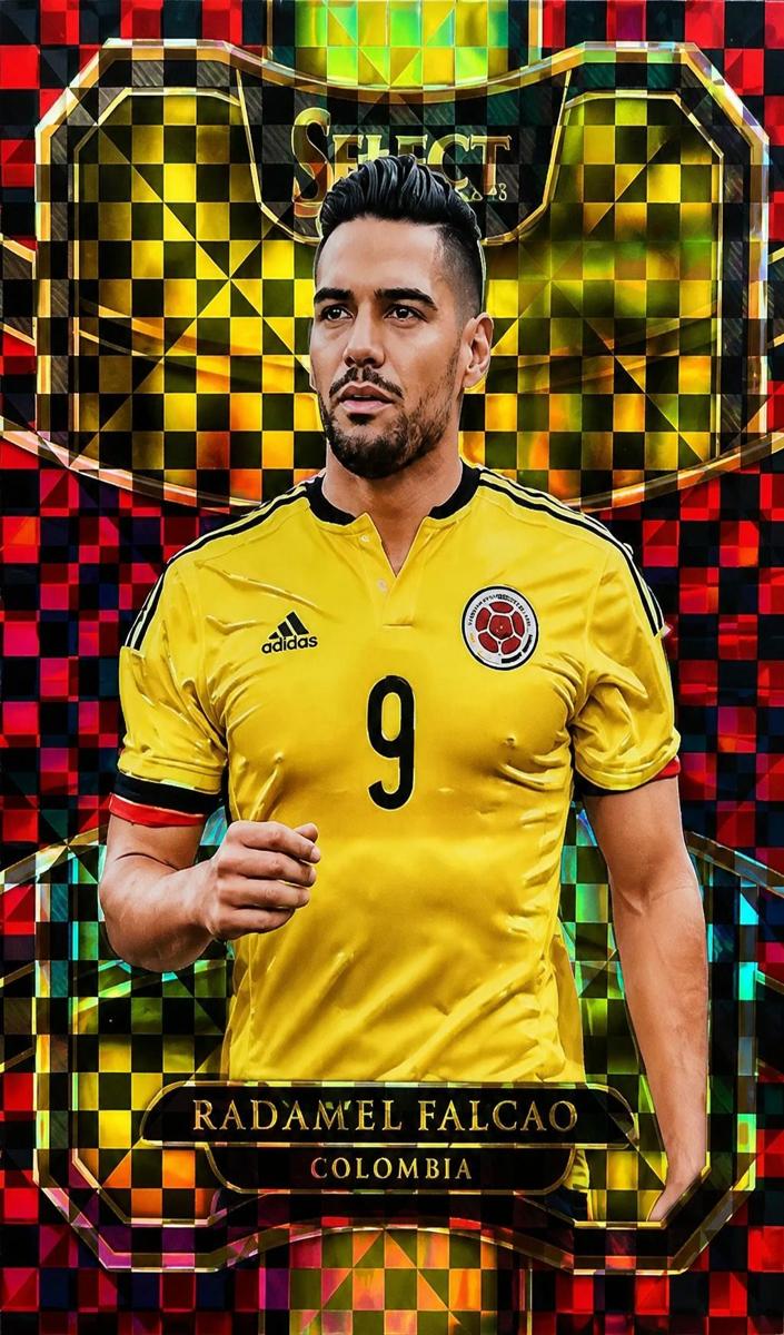 2017 Panini Select Radamel Falcao [Checkerboard] #95 card