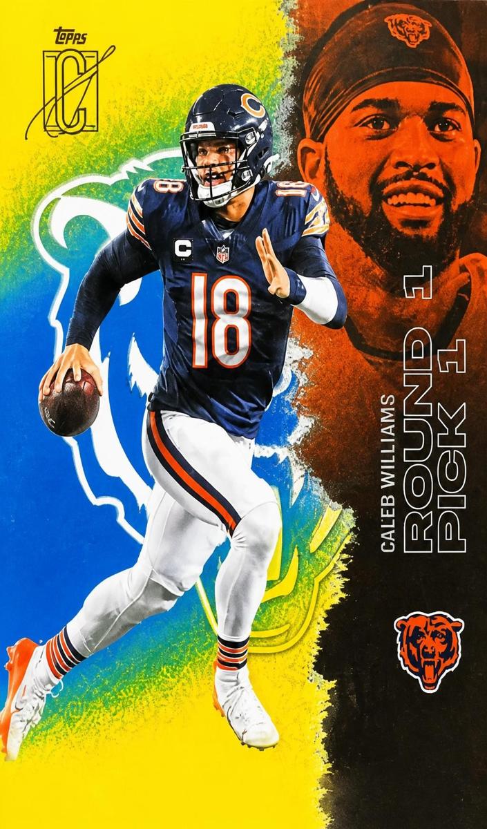 2025 Panini Phoenix Caleb Williams [Light Blue Lava] #11 card