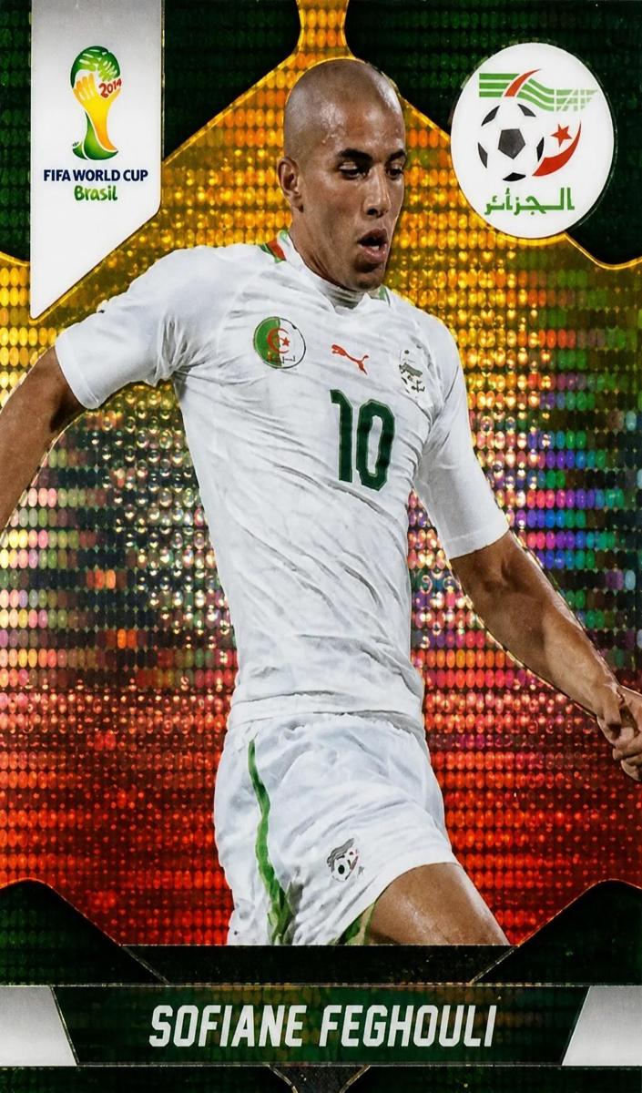 2014 Panini Prizm World Cup Sofiane Feghouli [Blue Pulsar] #3 card