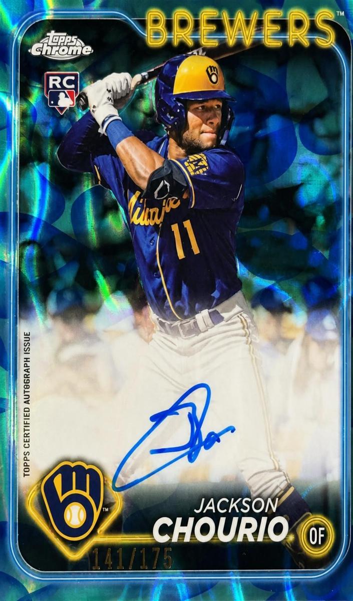 2024 Topps Topps Chrome Aqua #RA-JC Jackson Chourio front