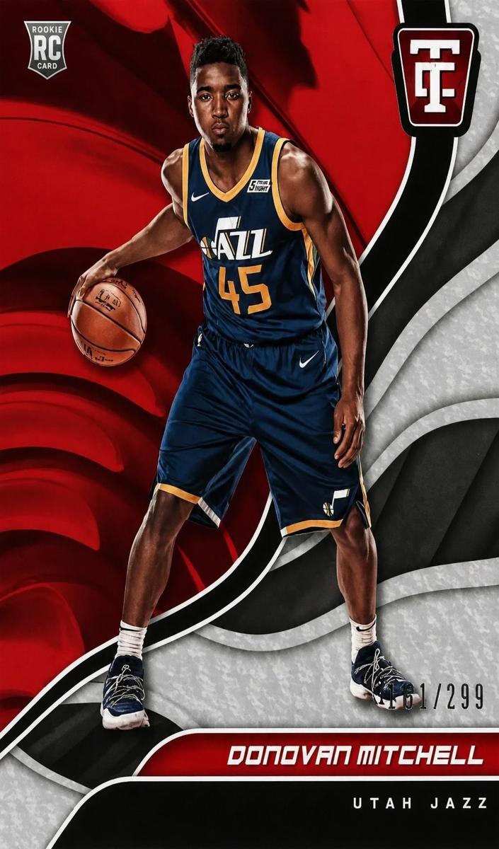 2017 Panini Totally Certified Donovan Mitchell [Purple] #113 card